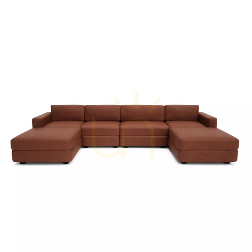Jelölje be GRACIA moduláris kanapé – U alakú, 180 x 340 x 180 cm – terrakotta színű, a City Sofa gyártmányában