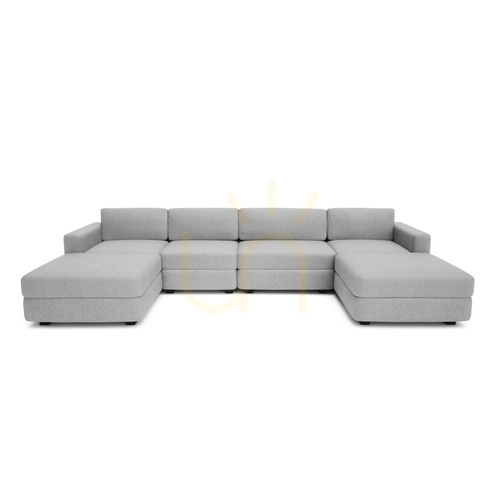 Jelölje be GRACIA moduláris kanapé – U alakú, 180 x 340 x 180 cm – City Sofa szürke