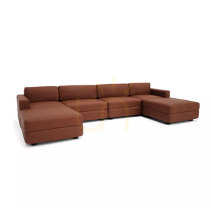 GRACIA moduláris kanapé – U alakú, 180 x 360 x 180 cm – terrakotta színű, a City Sofa gyártmányában small 2