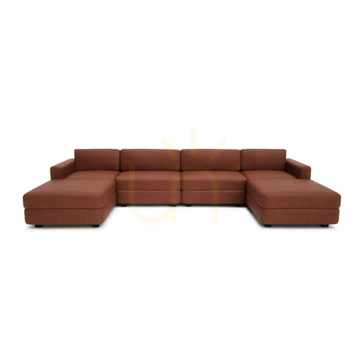 Jelölje be GRACIA moduláris kanapé – U alakú, 180 x 360 x 180 cm – terrakotta színű, a City Sofa gyártmányában