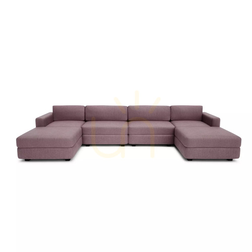 Jelölje be GRACIA moduláris kanapé – U alakú, 180 x 360 x 180 cm – halvány rózsaszín, City Sofa