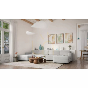 GRACIA moduláris kanapé – U alakú, 180 x 360 x 180 cm – City Sofa szürke small 6