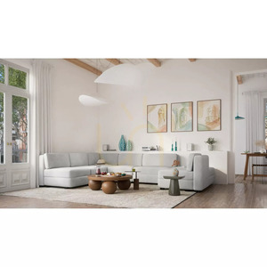 GRACIA moduláris kanapé – U alakú, 160 x 340 x 230 cm – City Sofa szürke small 6