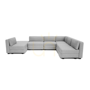 GRACIA moduláris kanapé – U alakú, 160 x 340 x 230 cm – City Sofa szürke small 0