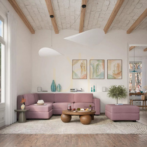 GRACIA moduláris kanapé – nagy egyedi modul – halvány rózsaszín színben a City Sofa-tól small 5