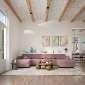 GRACIA moduláris kanapé – nagy egyedi modul – halvány rózsaszín színben a City Sofa-tól small 8
