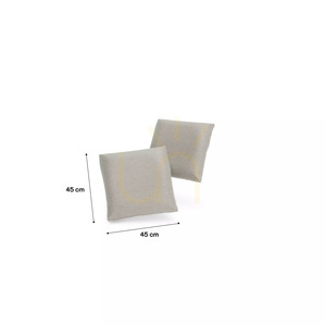 GRACIA párnák 45 x 45 cm – 2 darabos szett – bézs és szürke City kanapé small 1