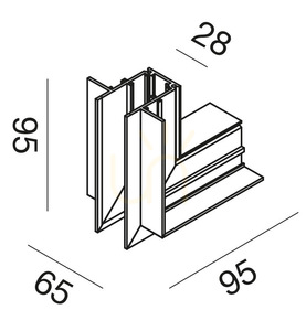 GBIGIB2 gyűjtősín-csatlakozó, fehér, Gea Luce small 1
