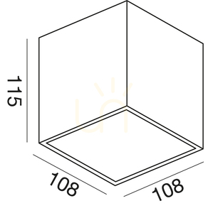 GES170 Graphite Gea Luce kültéri falikar, IP54 small 1