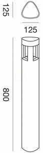 Gea Luce GES481 ezüstszürke kültéri kerti lámpa GX53 IP54 1 Gea Luce GES481 ezüstszürke kültéri kerti lámpa GX53 IP54 small 1