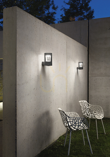 Jelölje be GES482 Silver Gea Luce kültéri falikar, IP54