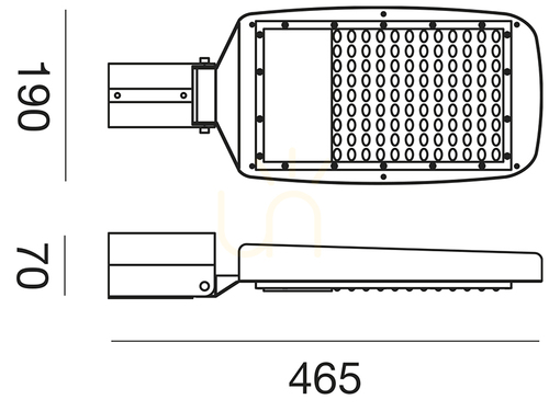 Jelölje be GES581N szürke Gea Luce IP65 LED-es reflektor