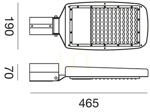 GES581N szürke Gea Luce IP65 LED-es reflektor small 1