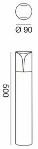 GES731 Graphite Gea Luce világítóoszlop, IP44 small 1
