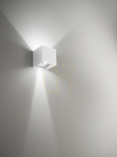 Jelölje be GES860C fehér Gea Luce kültéri falikar, IP54