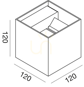 GES865C Fehér Gea Luce kültéri falikar, IP65 small 1