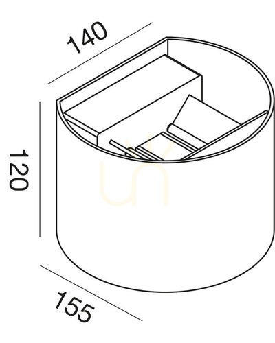 Jelölje be GES876C Graphite Gea Luce kültéri falikar, IP65