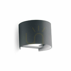 GES876C Graphite Gea Luce kültéri falikar, IP65 small 0