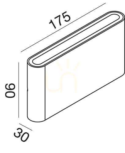 Jelölje be GES881C Graphite kültéri falikar a Gea Luce-tól, IP54