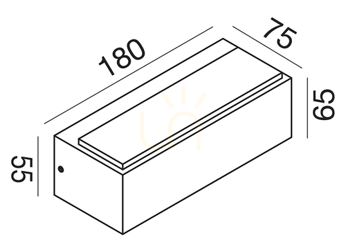 Jelölje be GES960C Graphite kültéri falikar a Gea Luce-tól, IP65