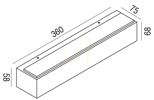 Jelölje be GES963C Graphite kültéri falikar a Gea Luce-tól, IP65