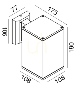 Gea Luce GES1013 antracitszürke kültéri falilámpa IP65 E27 small 1