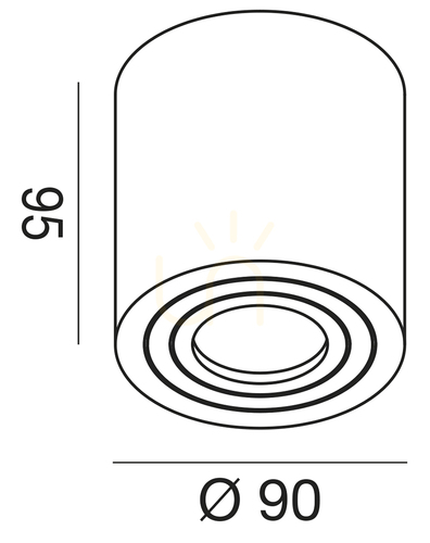 Jelölje be GES1074 Graphite Gea Luce kültéri mennyezeti lámpa, IP65