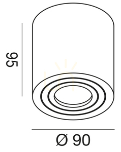 GES1075 Brown Gea Luce kültéri mennyezeti lámpa, IP65 small 1