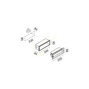 GES1191C Gea Luce IP65 lépcsőház-világítás small 1