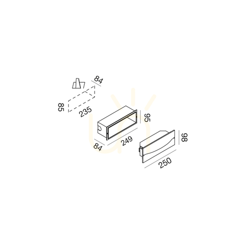 Jelölje be GES2001N Gea Luce IP65 lépcsőház-világítás
