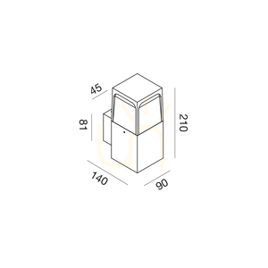 GES2030 Gea Luce IP44 kültéri falikar small 1