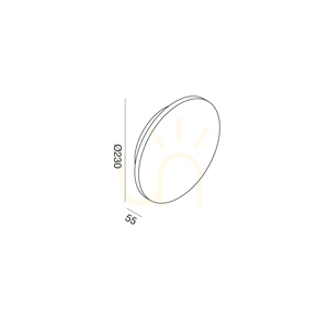 GES2080 Fehér Gea Luce IP65 kültéri falikar small 1