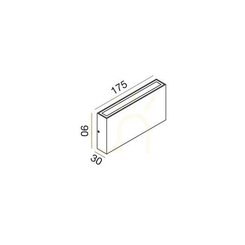 Jelölje be Gea Luce GES2210 kültéri fel-le világító fali lámpa, 2 × 5 W LED, IP65, matt fehér, 17,5 cm, választható 3000/4000/5000 K