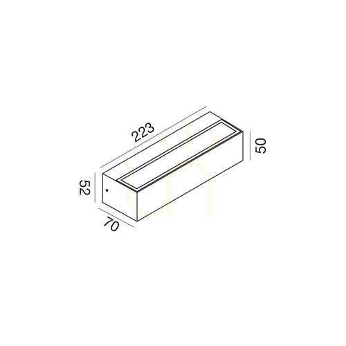 Jelölje be GES2243 Fehér Gea Luce kültéri falikar, IP65