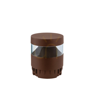 Gea Luce GES2361 oszlopfej, barna, LED 12/16/20 W, 3000/4000/5000 K, IP65, Ø 12 cm — az oszlop külön small 0