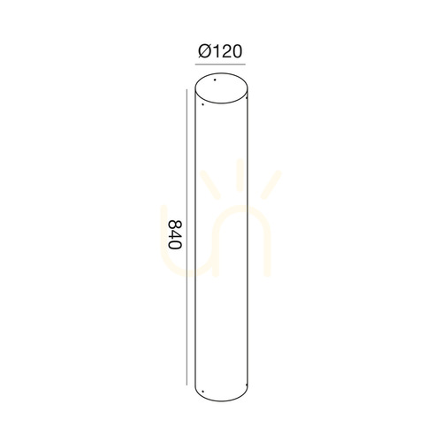 Jelölje be GES2401 Brown Gea Luce világítóoszlop