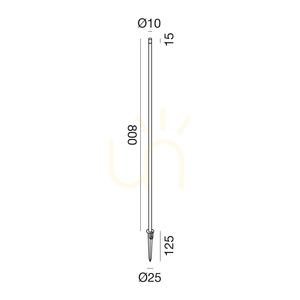 GES2415C barna Gea Luce IP65 világítóoszlop small 1