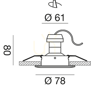 GFA310 süllyesztett lámpa, fehér, Gea Luce, IP44 small 2