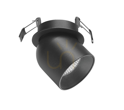Jelölje be Gea Luce GFA442 állítható süllyesztett spotlámpa, fekete, LED 9 W 3000 K, IP21