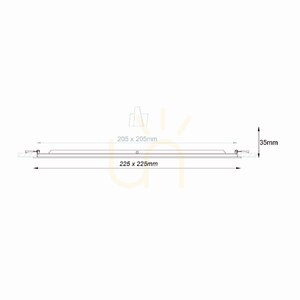 GFA755C süllyesztett lámpatest, fehér, Gea Luce small 1