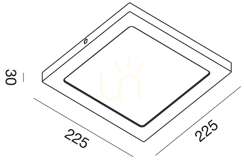 Jelölje be GFA765C mennyezeti lámpa, fehér, Gea Luce