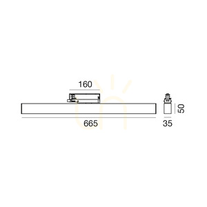 GFA1760C Fehér Gea Luce sínre szerelhető lámpa small 1