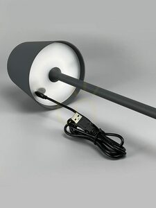 Gea Luce GLS030 vezeték nélküli asztali lámpa, LED 3 W, 300 lm, 3000 K, IP54, antracit small 3