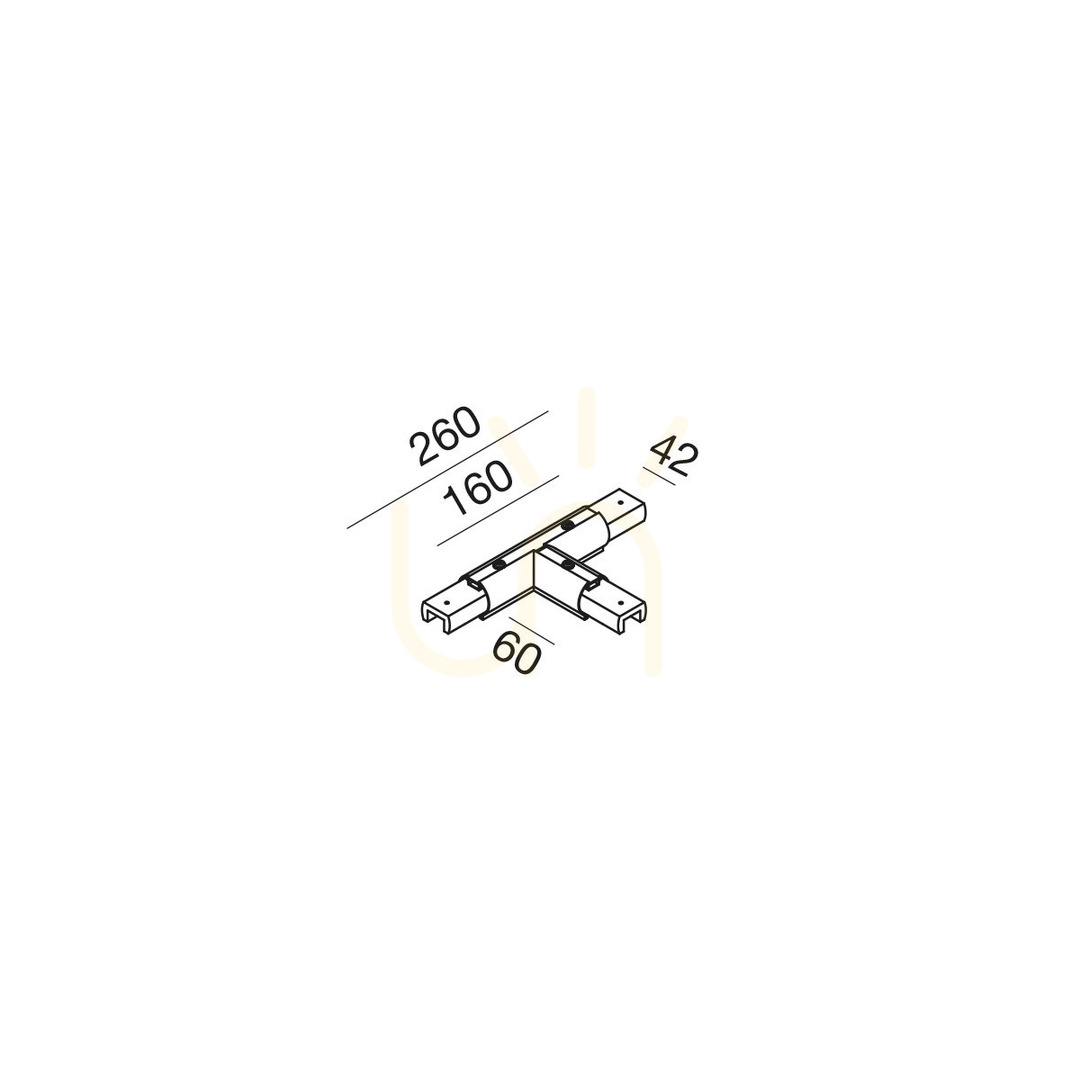 Kilátás Gea Luce GSOG04C fekete LED T-csatlakozó 6 W 3000 K GSO120/121-hez Gea Luce GSOG04C fekete LED T-csatlakozó 6 W 3000 K GSO120/121-hez