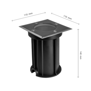 LUKKA Connect GU10 IP67 szürke négyzet alakú, földre helyezhető lámpa, földre helyezhető lámpa small 2