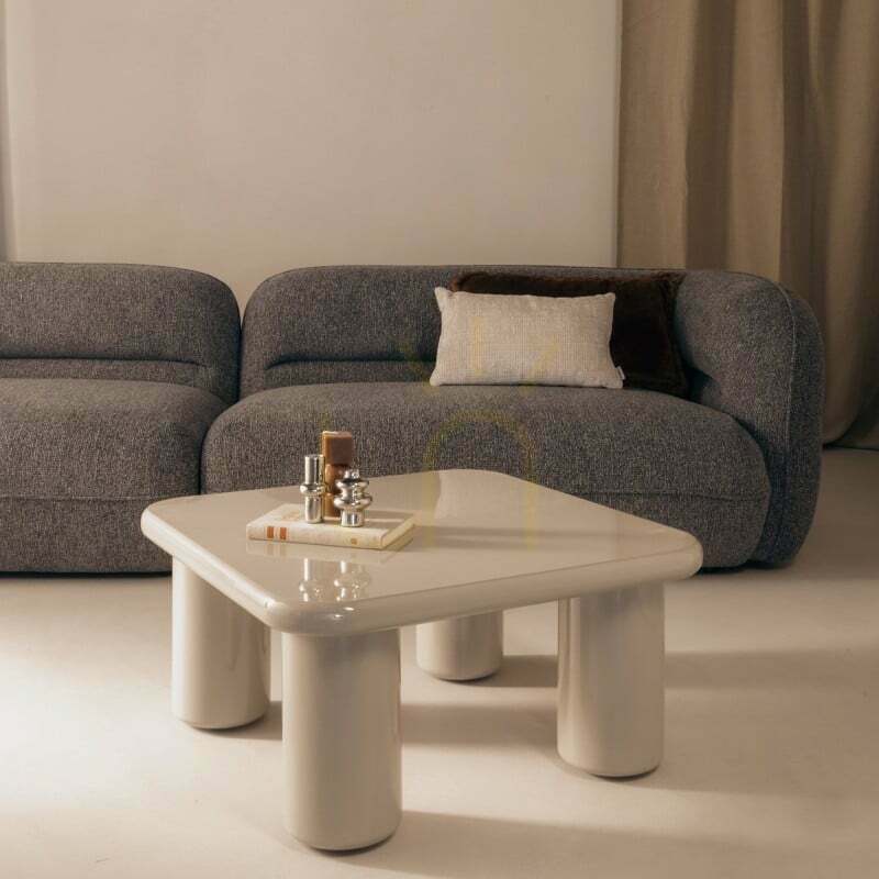 Kilátás MURIEN 70 cm-es dohányzóasztal, sötét bézs, fényes, Nova Nook MURIEN 70 cm-es dohányzóasztal, sötét bézs, fényes, Nova Nook