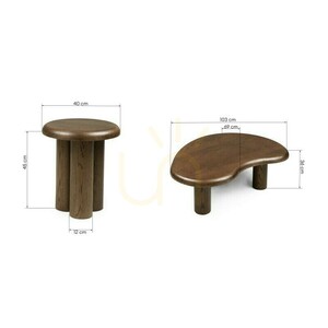 WALNUT étkezőgarnitúra, sötét tölgy, lekerekített formák – Nova Nook 2 WALNUT étkezőgarnitúra, sötét tölgy, lekerekített formák – Nova Nook small 2