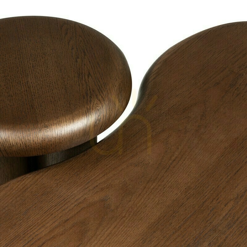 Előnézet WALNUT étkezőgarnitúra, sötét tölgy, lekerekített formák – Nova Nook WALNUT étkezőgarnitúra, sötét tölgy, lekerekített formák – Nova Nook