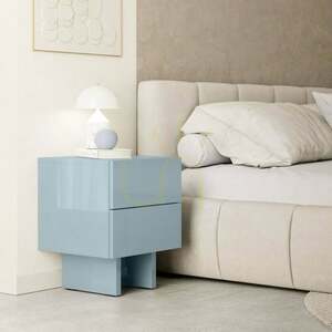 GLAM éjjeliszekrény, füstös kék színben, Nova Nook fényes felülettel 1 GLAM éjjeliszekrény, füstös kék színben, Nova Nook fényes felülettel small 1