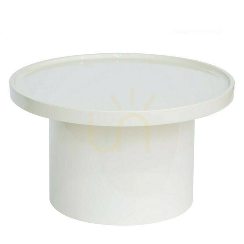 Jelölje be CHAN dohányzóasztal, 70 cm, fehér, fényes, Nova Nook CHAN dohányzóasztal, 70 cm, fehér, fényes, Nova Nook